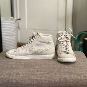 Nike Blazer Hi sneakers. Rare bone dust colorway